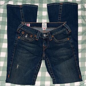 True Religion Dark Indigo Boot Cut Jeans